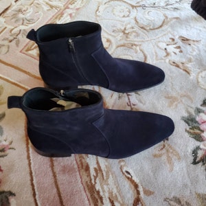 elasticated leather chelsea boots