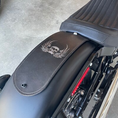 LEATHER LEFT SIDE SADDLEBAG FOR INDIAN 2018-2022 INDIAN SCOUT BOBBER ENDSCUOIO E - Foto 13