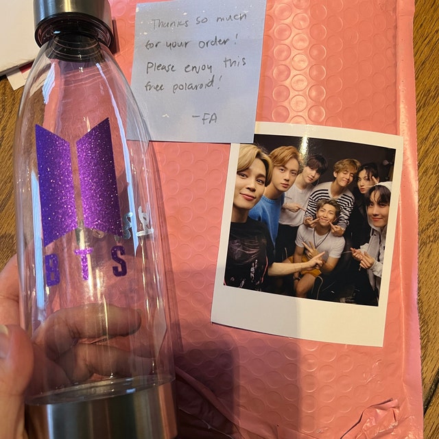 BTS i Purple U Reusable Water Bottle 