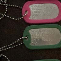 WW Style Notched Mltary G Dog Tags - Etsy