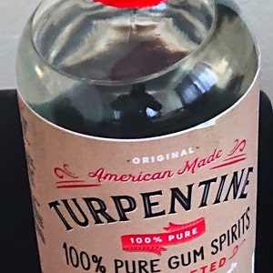 Diychemicals Premium Turpentine Oil - High-Purity Pine Resin Solvent for Painting, Wood Polishing & Varnish Thinning - Eco-Friendly, Made in USA 