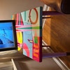 Red White Abstract Funky Colorful Side Resin Coffee Tables,maximalist ...