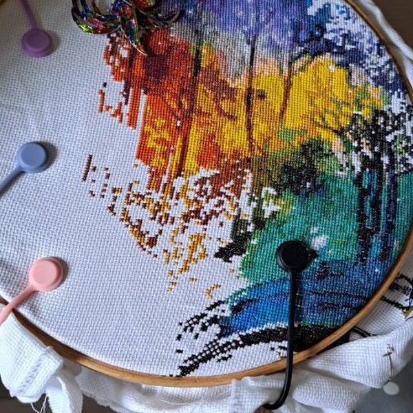 Magic Book Full Coverage Cross Stitch Pattern, Instant Download PDF ...