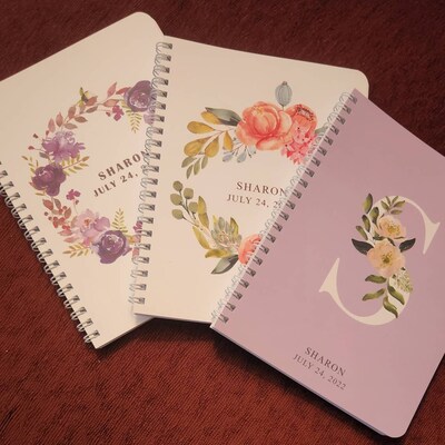 Personalized Initial Journal, Letter Notebook, Initial Notebook, Lined ...