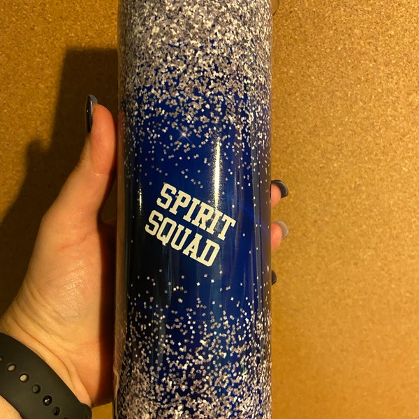 20 Oz Skinny Tumbler Blue Glitter Wrap Tapered Straight Template ...