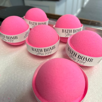 Printable Bath Bombs Design Label, Bath Bomb Belly Band Label, Bath ...
