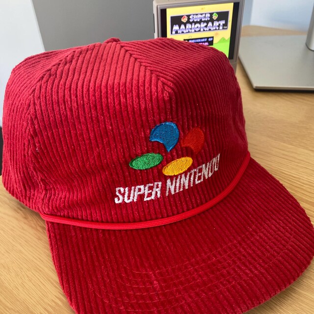 Super Nintendo SNES Snapback Hat | Corduroy Retro Gaming Baseball
