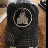 Womens Disney Hat Disney Castle Baseball Cap Bling - Etsy