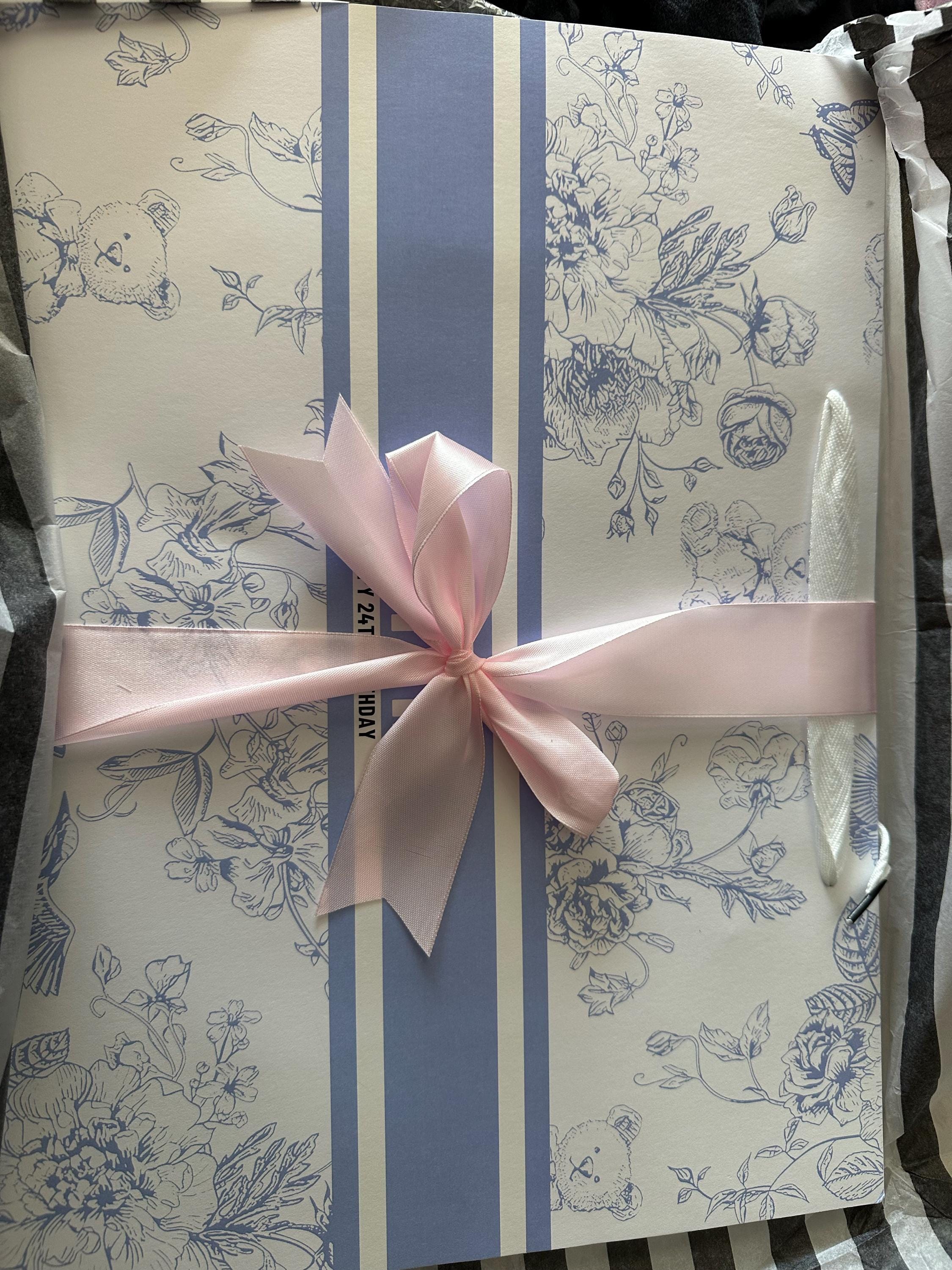 Benutzerdefinierte Toile De Jouy Geschenktüten | Personalisiert | Hochzeit | Brautjungfernantrag | Braut | Babyparty | Geburtstag | Junggesellinnenabschied