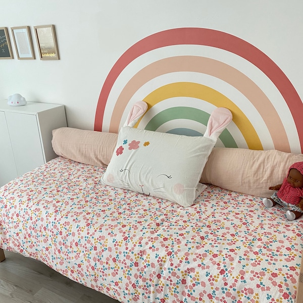 Mural Colorful Rainbow Wall Sticker, Plastic-free Wall Sticker - Etsy