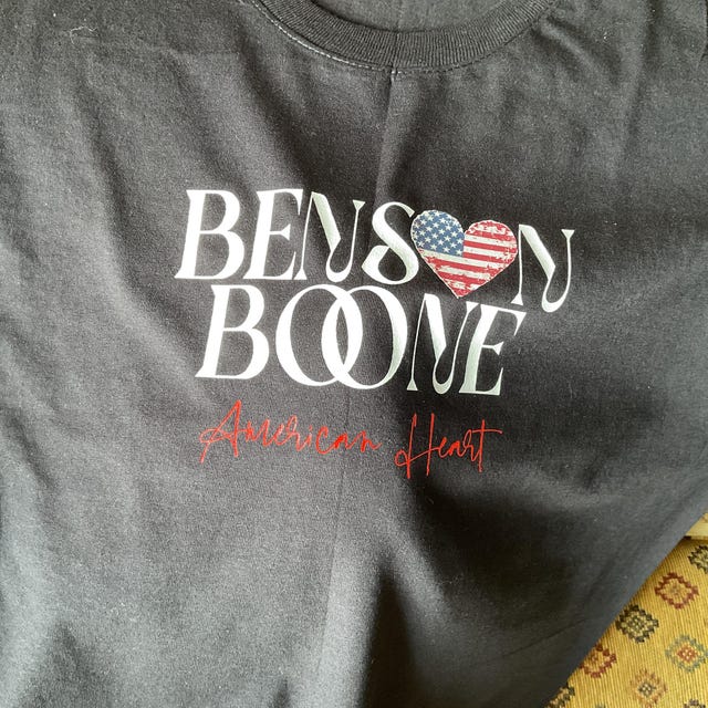 【即購入可】benson boone American heart 公式tシャツ 即購入可】benson boone American heart 公式tシャツ 【公式通販】