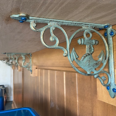 6 Cast Iron Nautical Mermaid Brackets Garden Braces