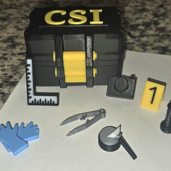 Miniature Crime Scene Kit Mini Crime Scene Items Forensics Gift - Etsy