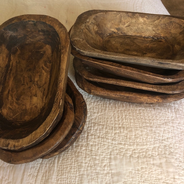 Wholesale Dough Bowls Lots of 25 Deeply Discounted Dough Bowls 7 Dollars  Each NFC Handcarved Wood Bowls 