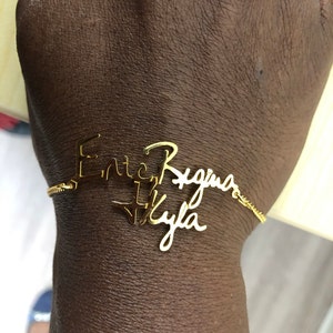 caitlynminimalist handwriting bracelet