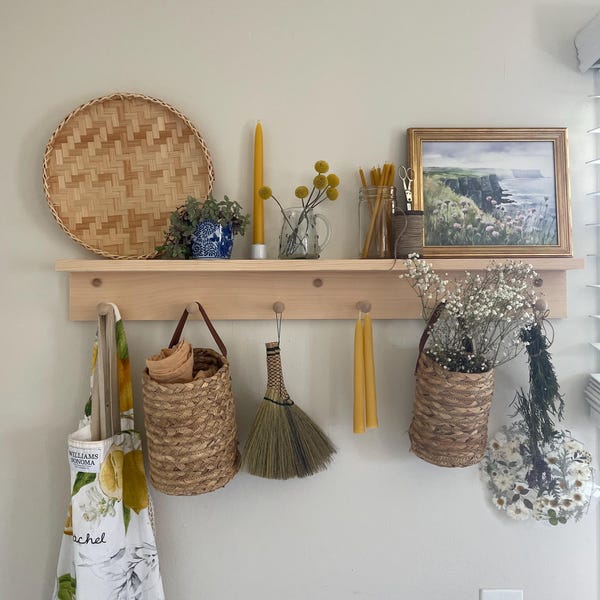 Plant Shelf | Hanging Propagation Rope Shelf | Propagation Station ...