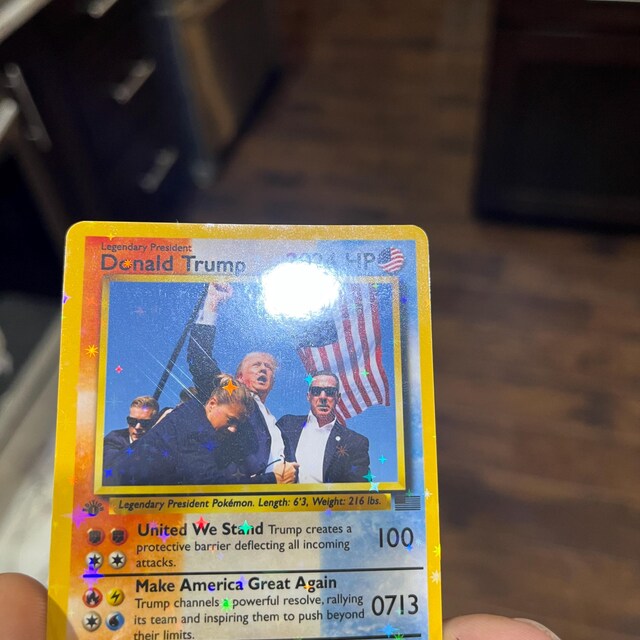 Donald Trump Pokemon Card, Trump Pokemon Card, Meme Gift, Gag Gift