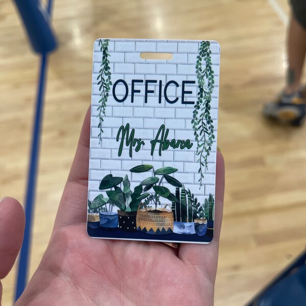 Plants Theme Classroom Hall Passes for Teachers, Personalized, Set of ...