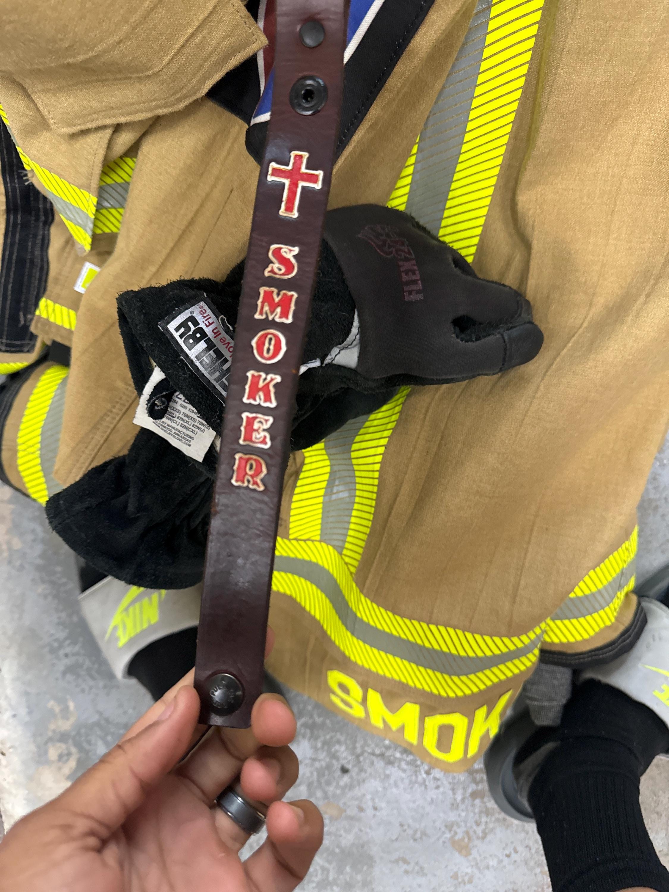 FireFighter Custom Leather Glove Strap (2015)
