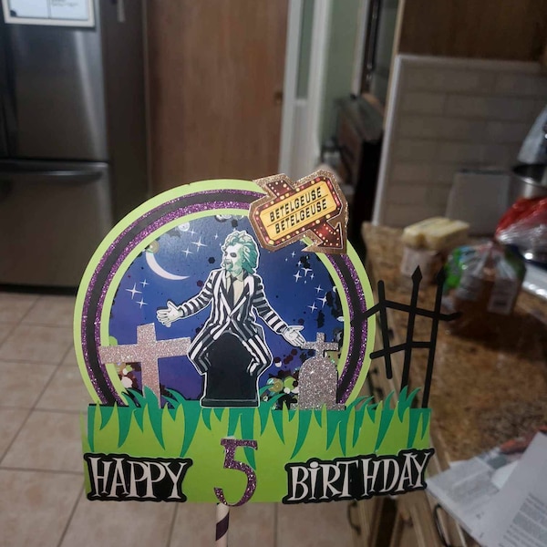 Beetlejuice, Cupcake Toppers, Cake Toppers, Beetlejuice Party, Cupcake ...