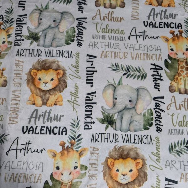Personalized Monogrammed Baby Blanket - Custom Name Blanket For Newborn Boy Or Girl Gift - View #5