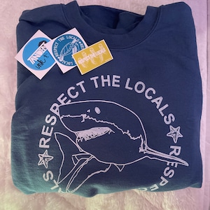 Respect the Locals Shark Tshirt - Etsy