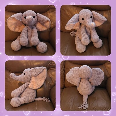 Buy Everly the Elephant Crochet PDF Pattern ONLY Digital File Online in ...