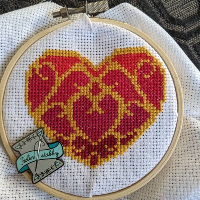Heart Container PDF Cross Stitch Pattern - Etsy