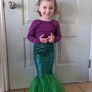Mermaid Costume Mermaid Tail Skirt - Etsy