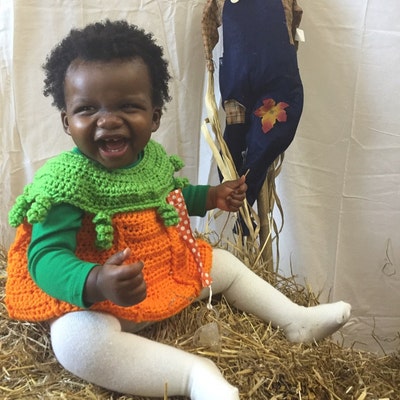 Pumpkin Costume Crochet Pattern Halloween Digital Download Only