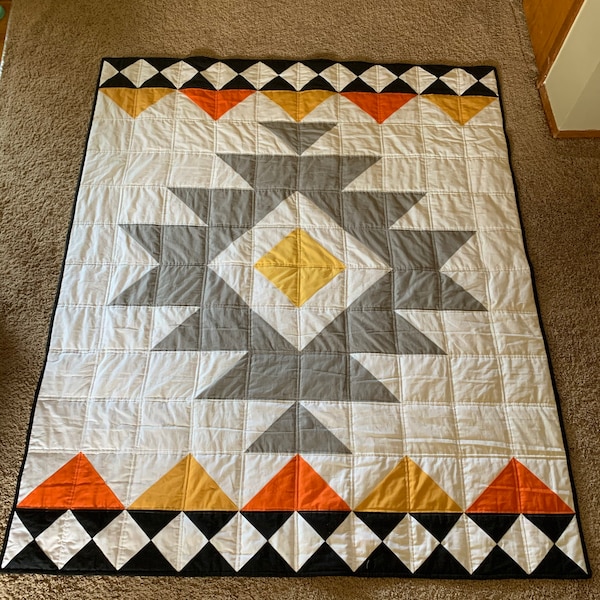 Heirloom Aztec Quilt - PATTERN - Etsy