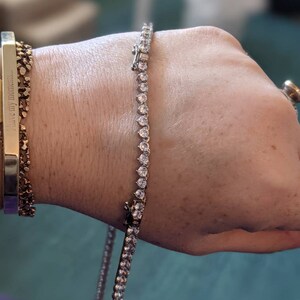 Silver Tennis Necklace or Bracelet 