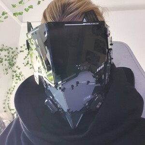 ハーフバイザー サイバーパンクマスク MK.26 デザイン：Gins - Etsy 日本