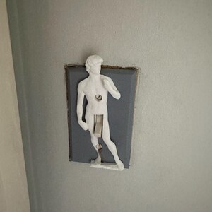 Funny Light Switch Cover , Michelangelo's David 3D Sculpted