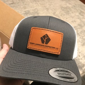 Custom Leather Patch Hats Retro Classics Trucker Snapback | Etsy