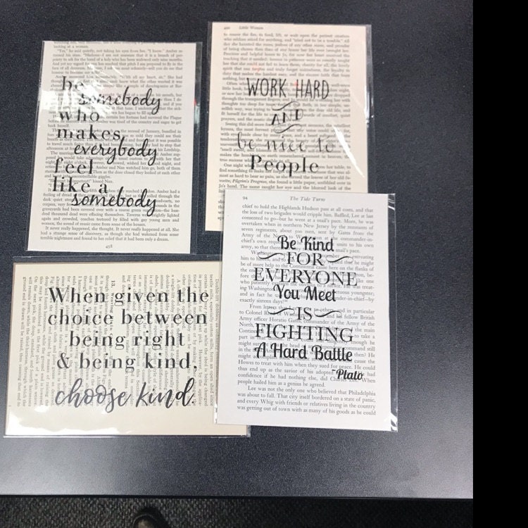 Cecelia Rose Book Art 5x7 PrintBe Somebody Who Makes Everybody Feel Like A Somebody