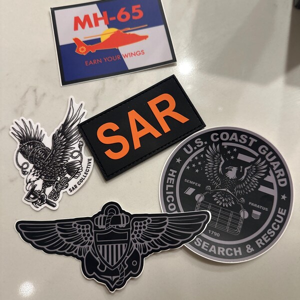 United States Coast Guard Logo Sticker (black and Grey) - Etsy