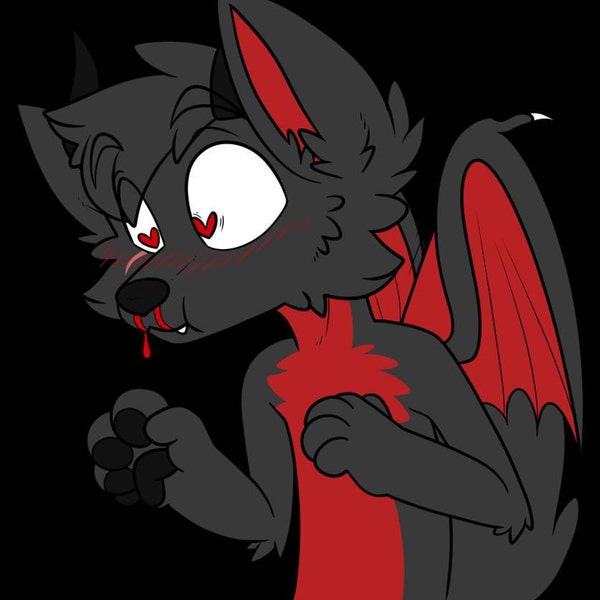 Simping Fursona Digital Sticker Icon YCH - Etsy