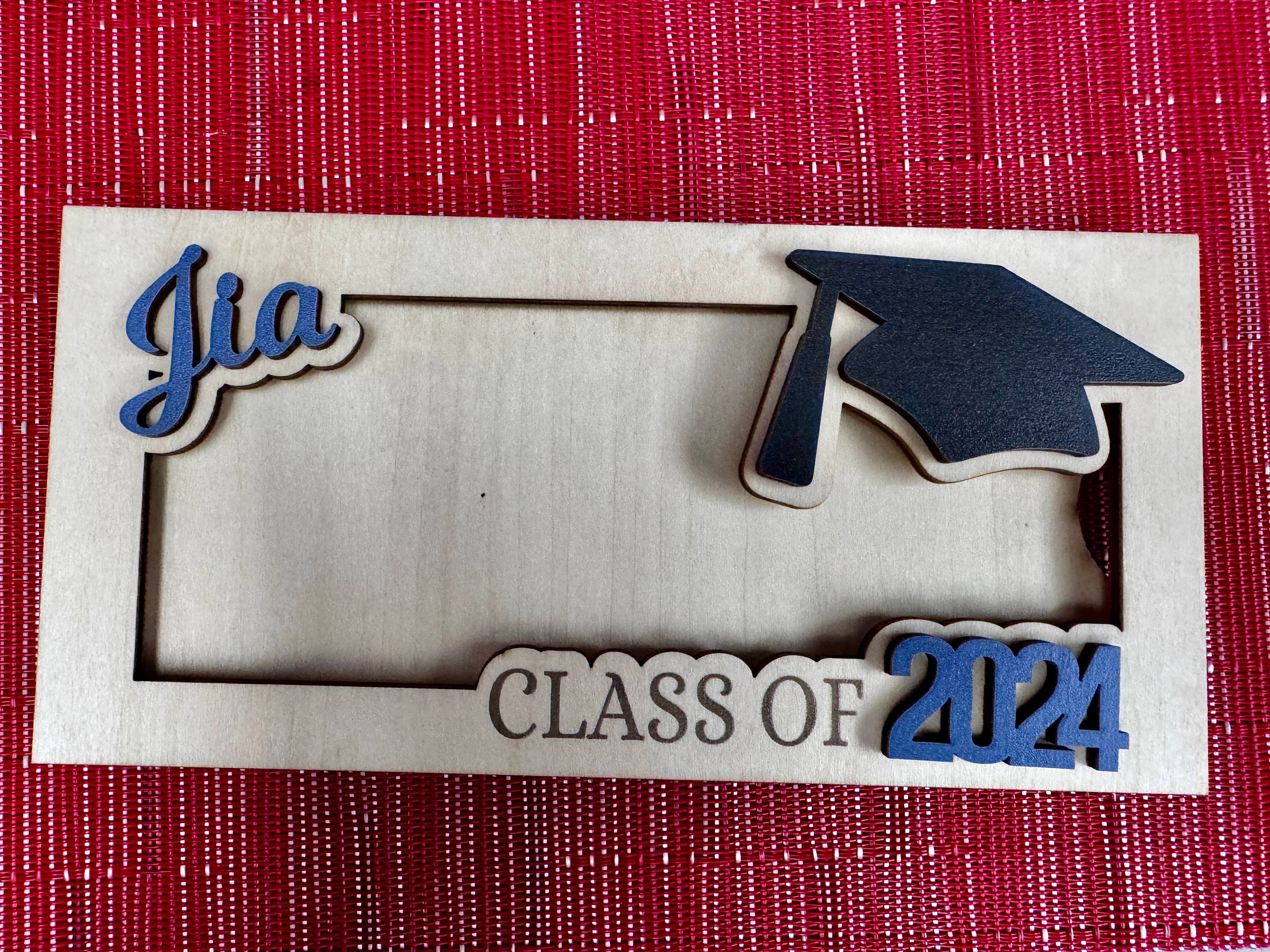 Personalisierter Geldhalter zum Abitur 2025, Personalisiertes Geschenk für Abiturient, Geschenk für High School Senior, Personalisierter Geldhalter mit Namen MH12