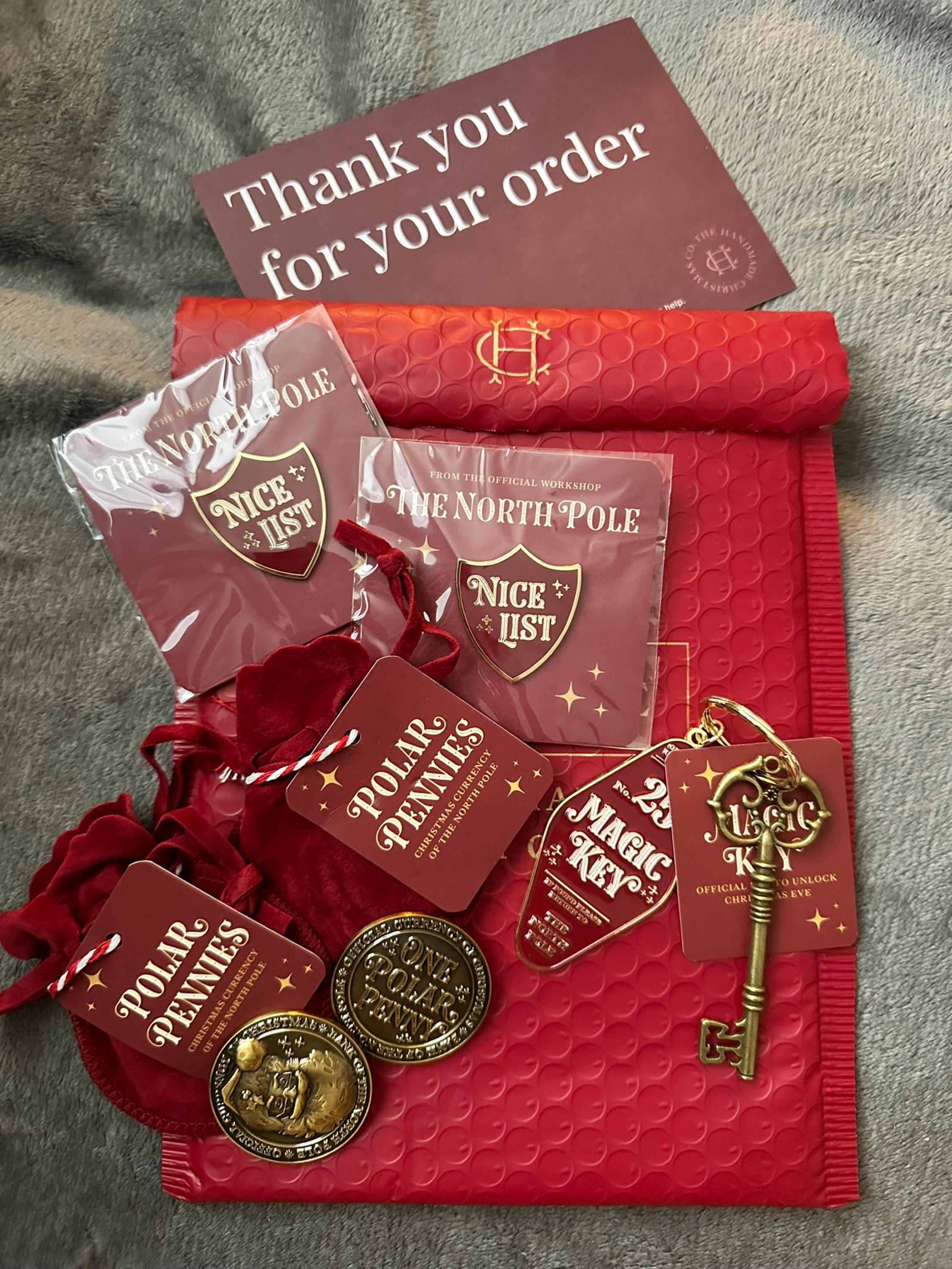 North Pole Polar Pennies Good Behaviour Coins Santa Coins christmas eve box fillers stocking filler