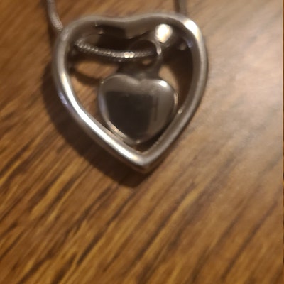 Fingerprint Cremation Urn Necklace, Personalized Heart Thumbprint ...