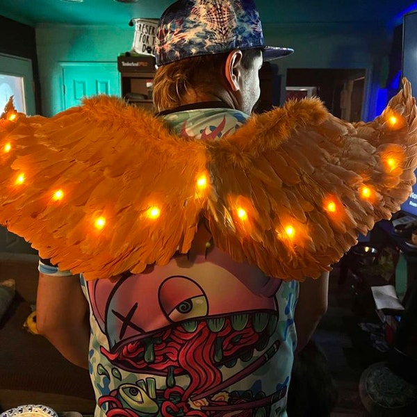 LED Yellow Bumble Bee Burning Man Headpiece Outfit Festival Clothing ...