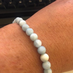 Celestite Round Gemstone Beads – 6mm, 8mm, Or 10mm – 14 Strands For Jewelry Making