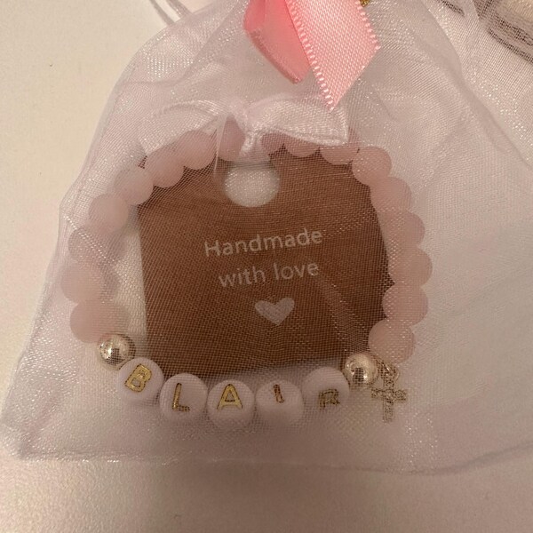 Special Order- س Bespoke Baby Bracelet in 18-karat Rose Gold and Mother-of-Pearl main image 1