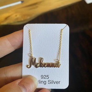 Personalized Name Necklaces Silver Name 