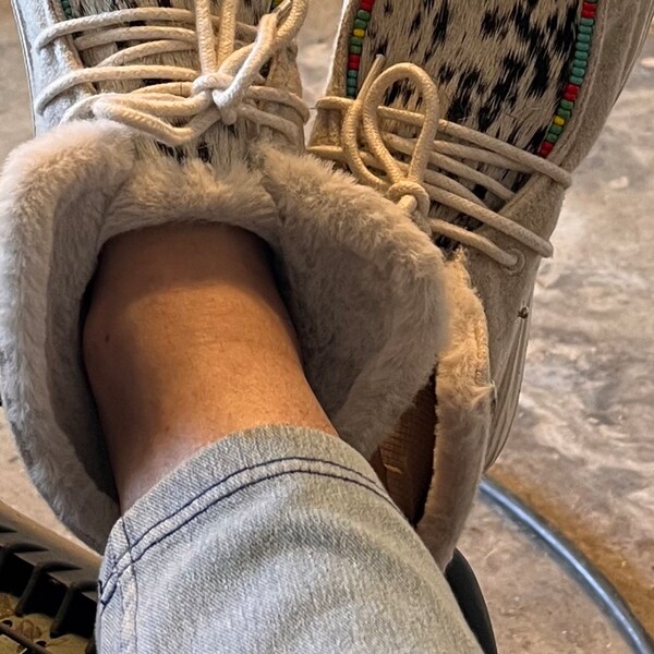 custom beaded hey dudes