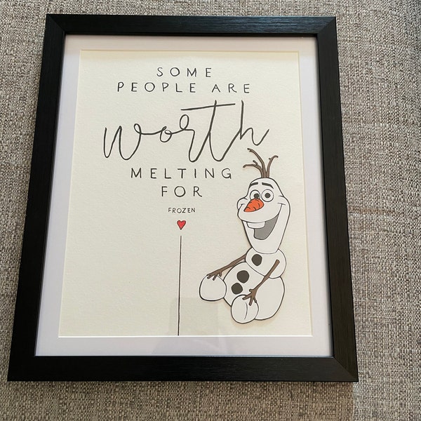Frozen Olaf Paper Die Cut Paper Doll Scrapbook Embellishment - Etsy