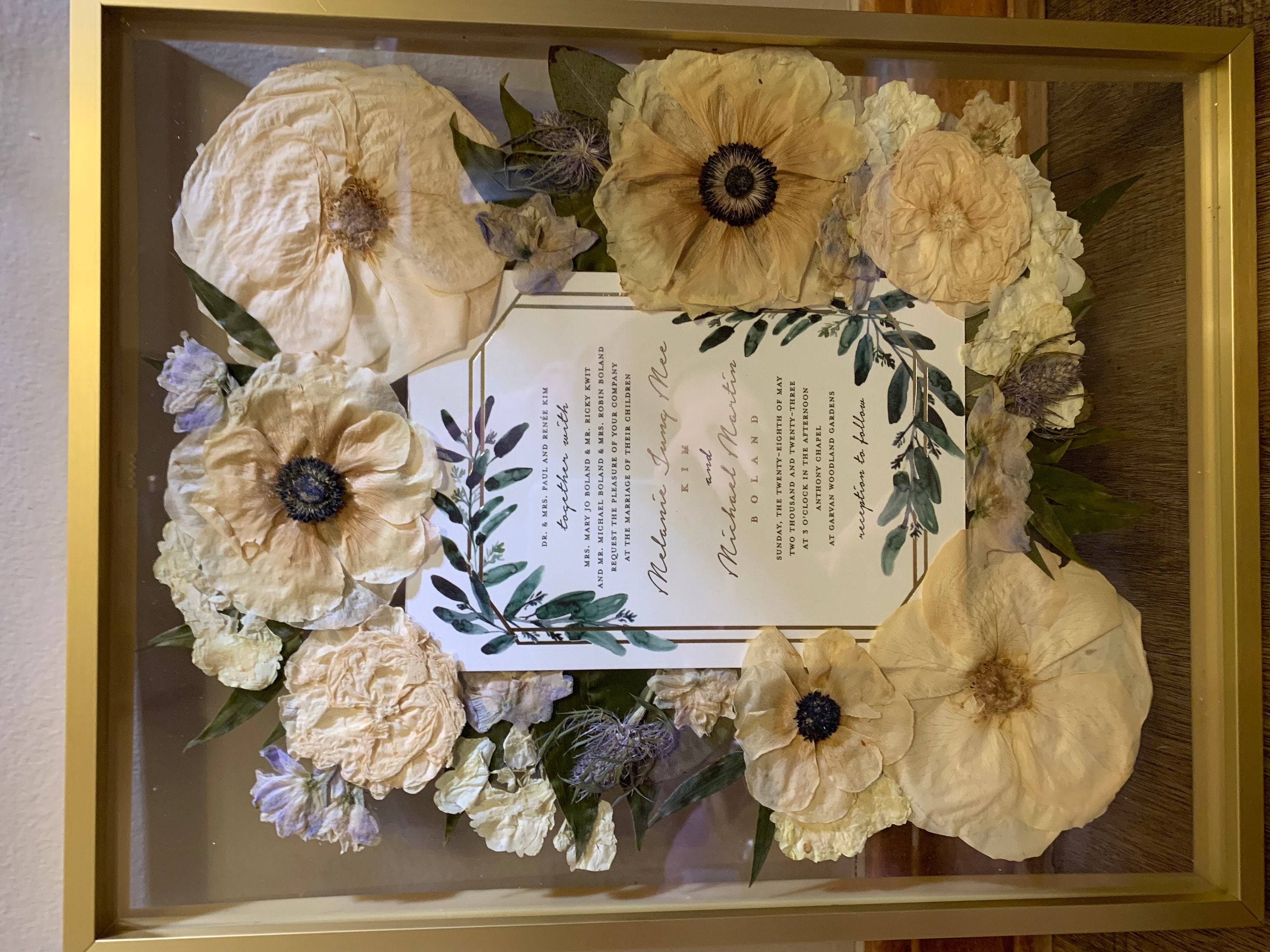 Preserved flowers from Etsy buyer's etsy review