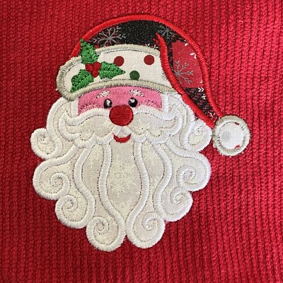 Santa Claus Applique Design Christmas Applique Embroidery Designs for ...