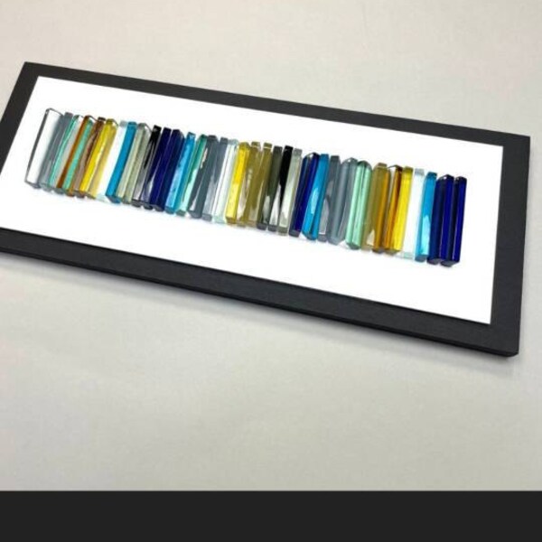 3D Wall Art Modern Glass Art Fused Glass Wall Art Purple Wall Art ...
